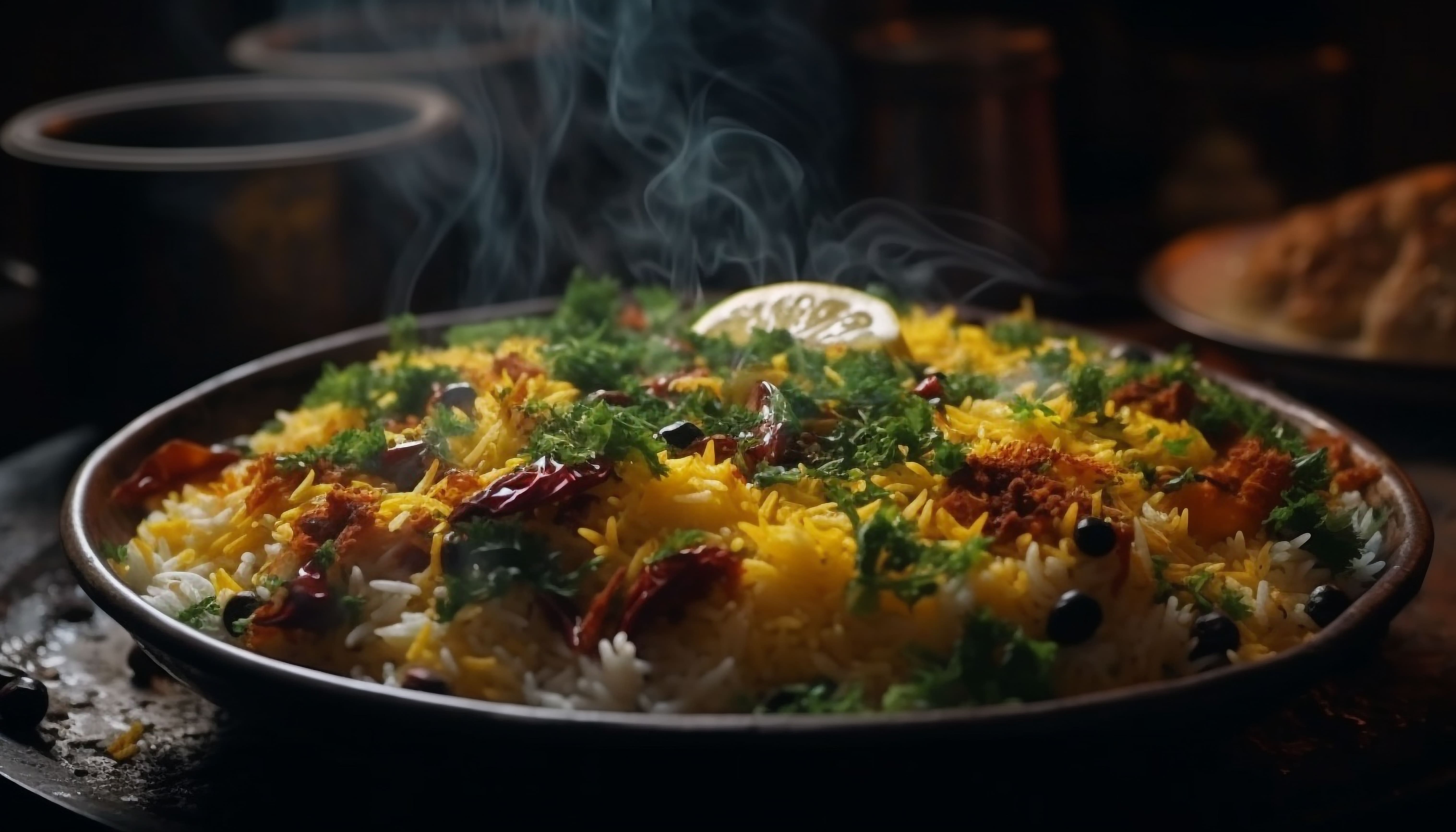 Mutton Dum Biryani (ChefD Special – Jeera Samba Rice)